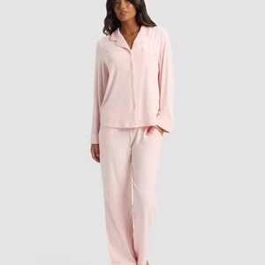 Cozy Earth Women's Bamboo Stretch-Knit Long Sleeve Pajama Set*Pink*Small*NWT*
